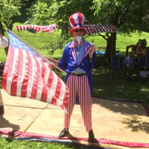 Uncle Sam at the Waterford Virginia 4th of July celebration