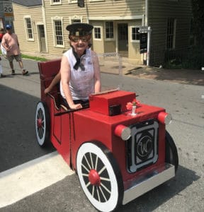 Tiny car in Waterford VA 4th of July parade